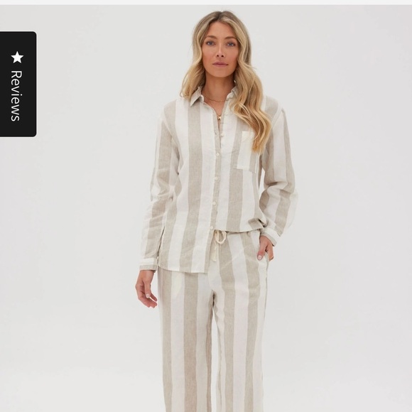 Linen Social Milk and Honey - pajama set - Picture 4 of 10